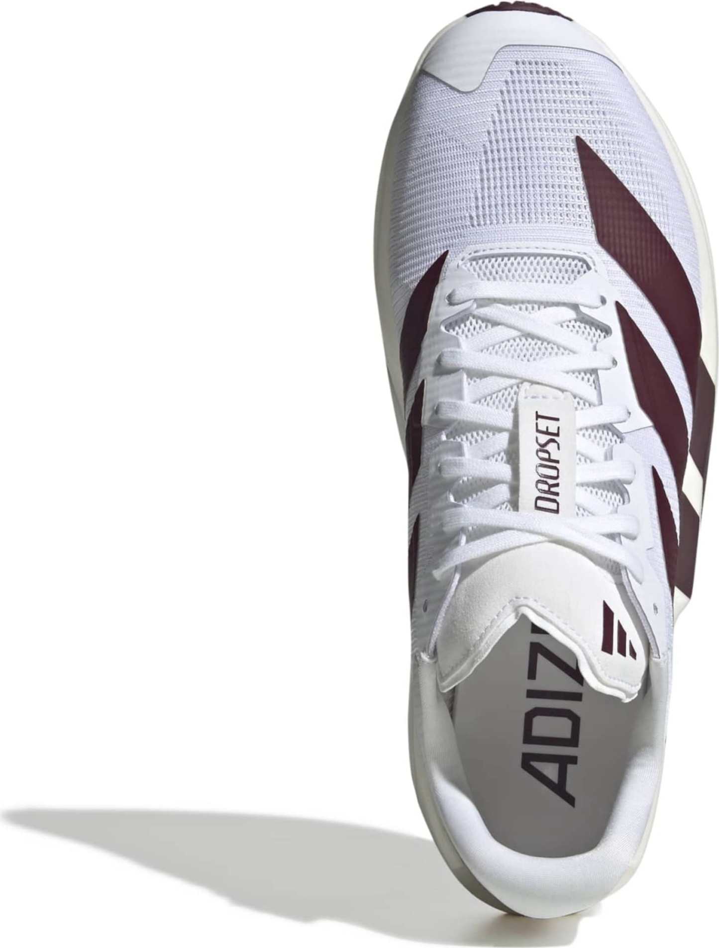 adidas Men's Adizero Dropset Pro Training Shoes - Ftwr Wht/Maroon/Ftwr Wht - View 2