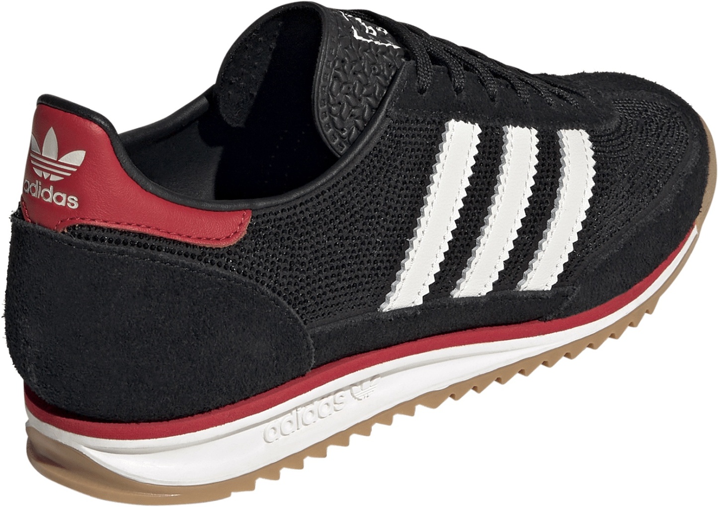adidas Women's SL72 OG Shoes - Core Black/Off White/Better Scarlet - View 6