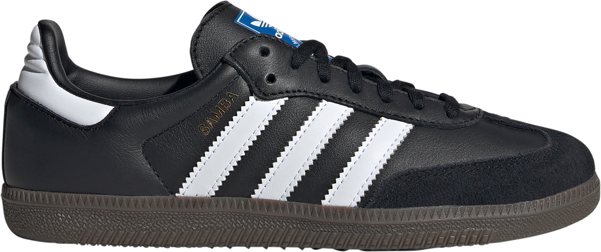 adidas Kids' Grade School Samba OG Shoes - Black/White - View 1