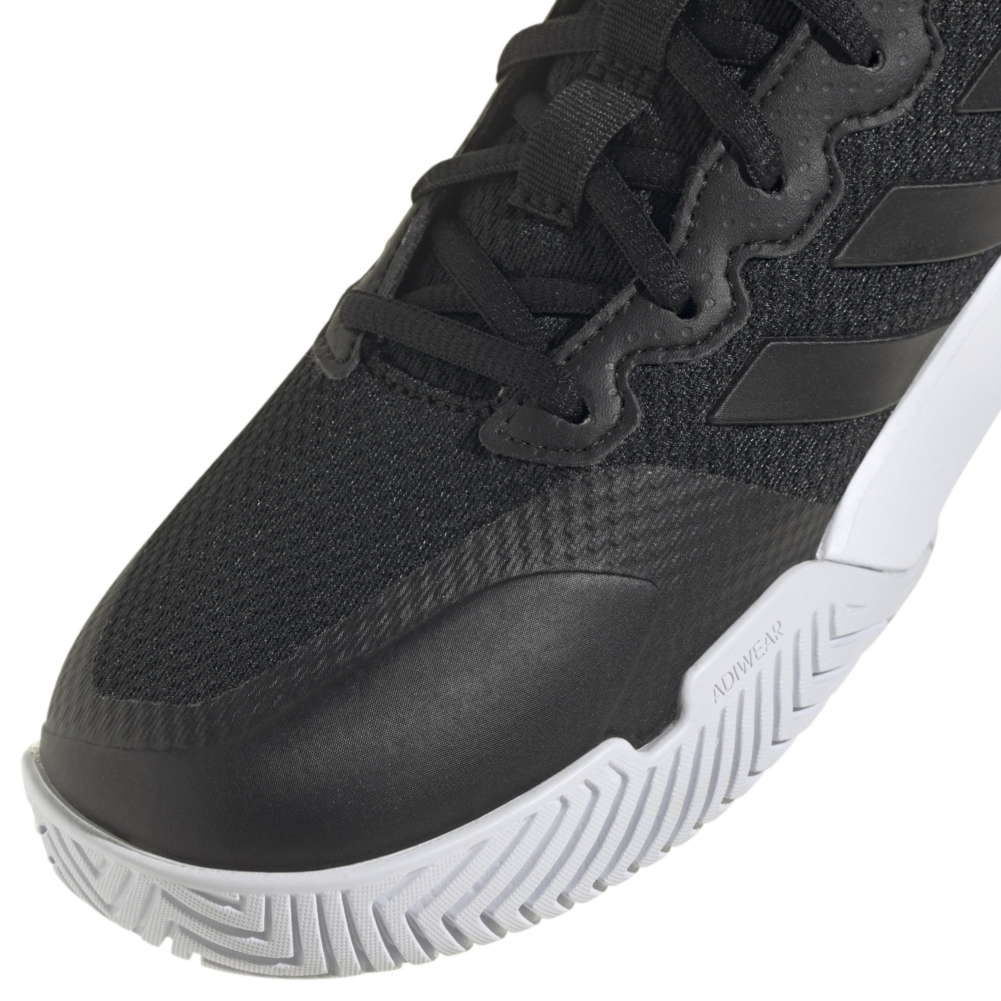 adidas Women's GameCourt 2 Tennis Shoes - Black/Silver - View 7