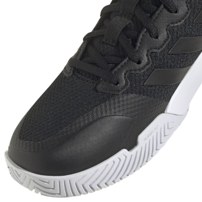 adidas Women's GameCourt 2 Tennis Shoes - Black/Silver - View 7