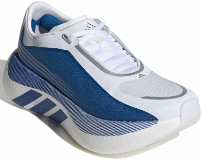 adidas Women's Hyperboost Edge Running Shoes - White/Blue - View 6
