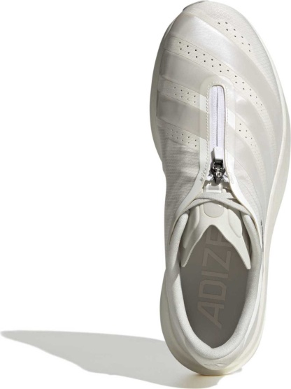 adidas Men's Adizero EVO SL Zip Running Shoes - Core White/Zero Met/Orbit Grey - View 2