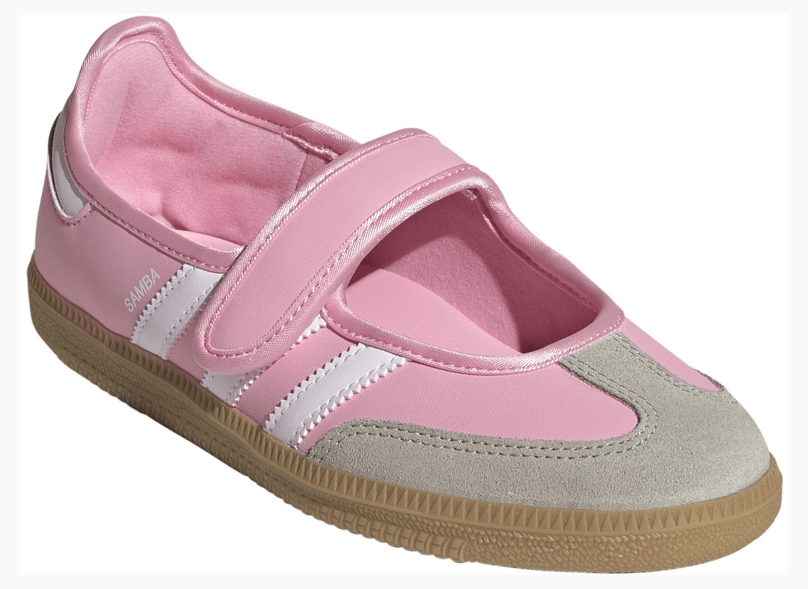 adidas Kids' Grade School Samba Jane Shoes - Light Pink/Ftwr White/Gum 3 - View 6