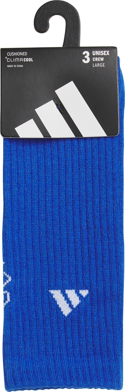 adidas Unisex BAA Graphic Cushioned 3-Pack Crew - Blue/White/Yellow - View 5