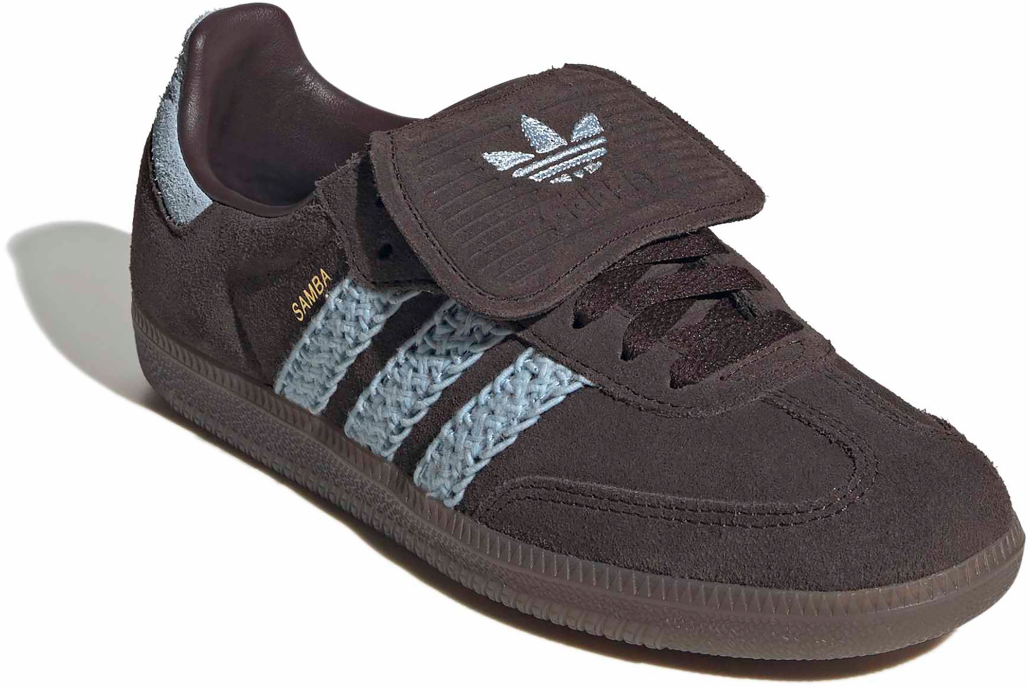 adidas Women's Long Tongue Samba Shoes - Aurora Coffee/Clear Sky - View 6