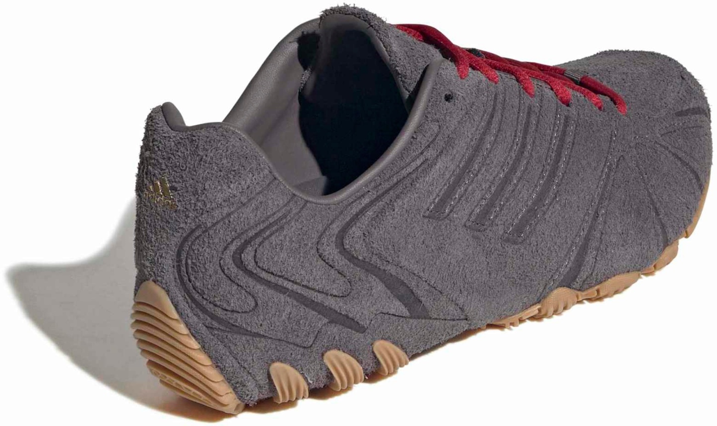 adidas Originals Women's Ghost Sprint Shoes - Suede Grey Strata/Red - View 5