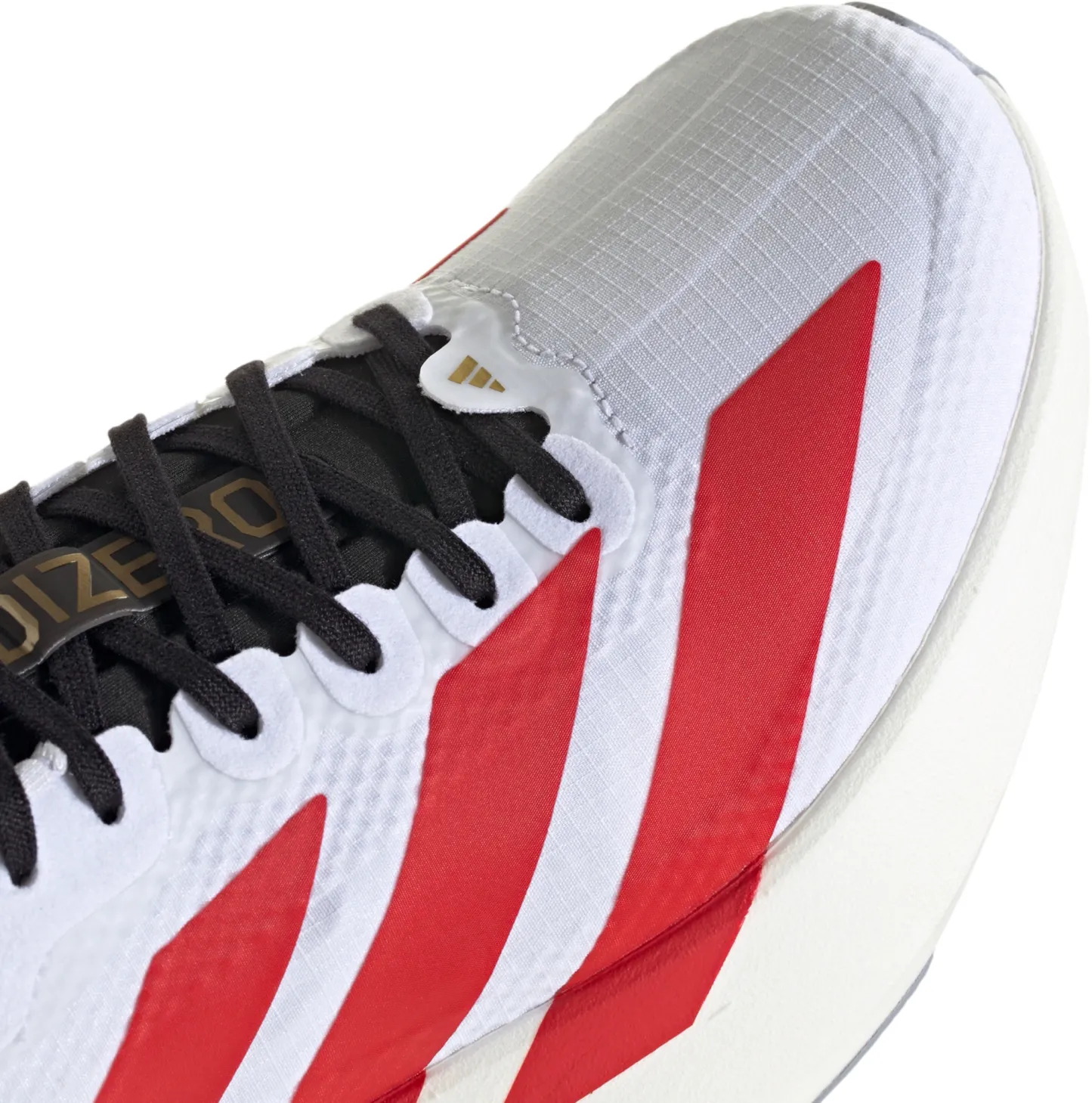 adidas Women's Adizero EVO SL Running Shoes - White/Team Collegiate Red/Black - View 8
