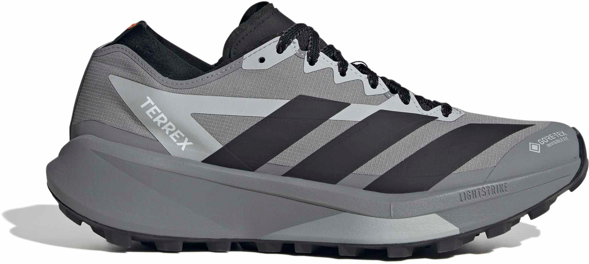 adidas Men's Terrex Agravic GTX 2 Trail Running Shoes - Grey/Black/Semi Impct Orange - View 1