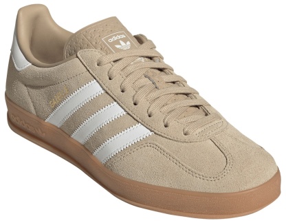 adidas Men's Gazelle Indoor Shoes - Beige/White - View 5