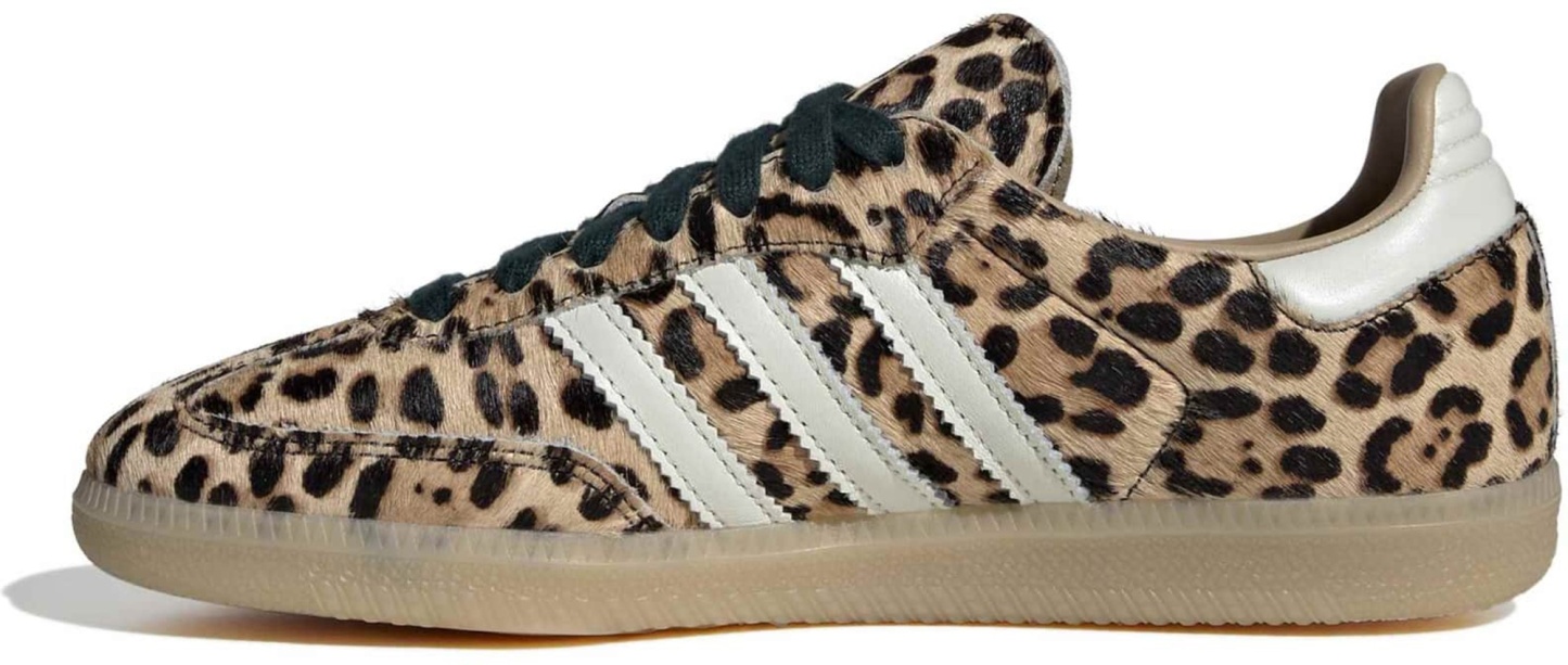 adidas Women's Samba OG Shoes - Cheetah Pony Hair/Ivory - View 4