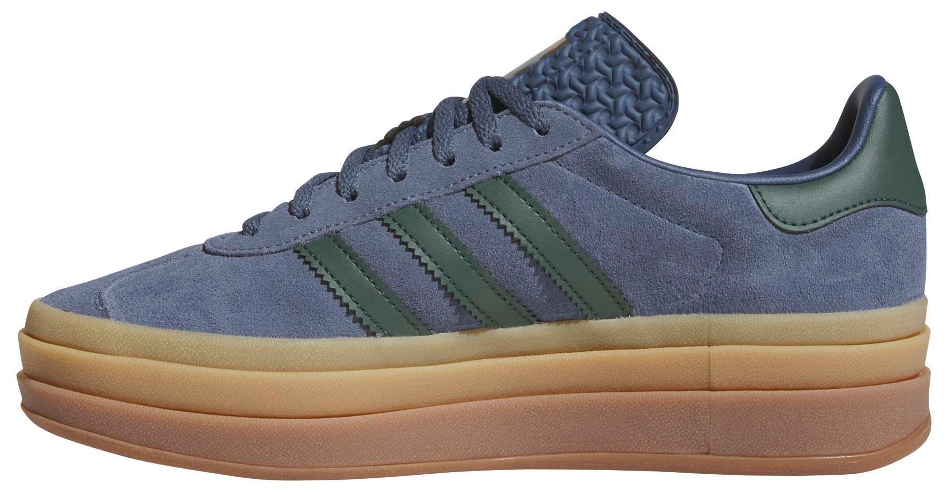 adidas Originals Women's Gazelle Bold Shoes - Navy/Green - View 4