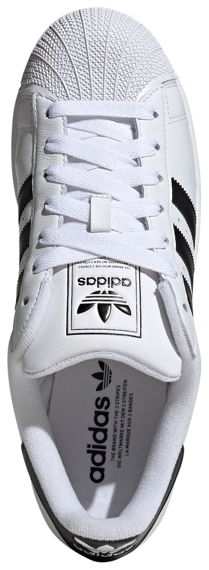 adidas Men's Superstar II Shoes - White/Black/White - View 5