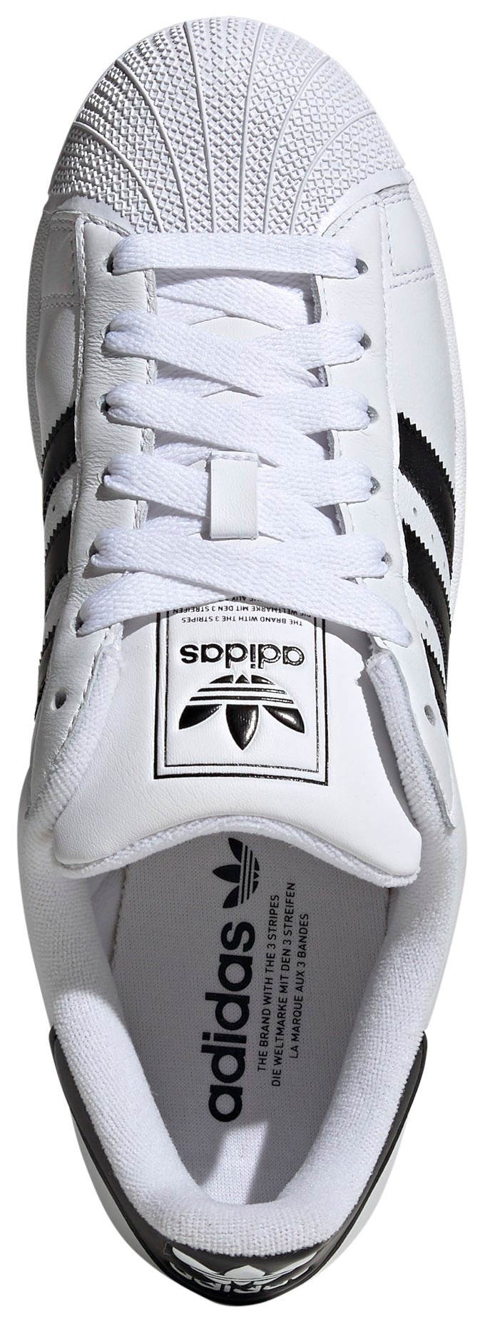 adidas Men's Superstar II Shoes - White/Black/White - View 5