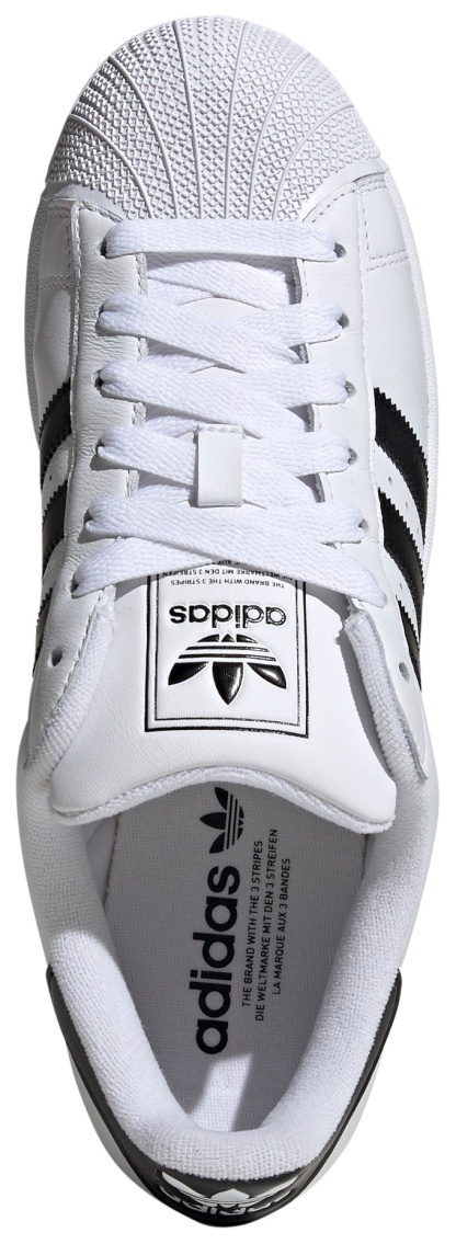 adidas Men's Superstar II Shoes - White/Black/White - View 5
