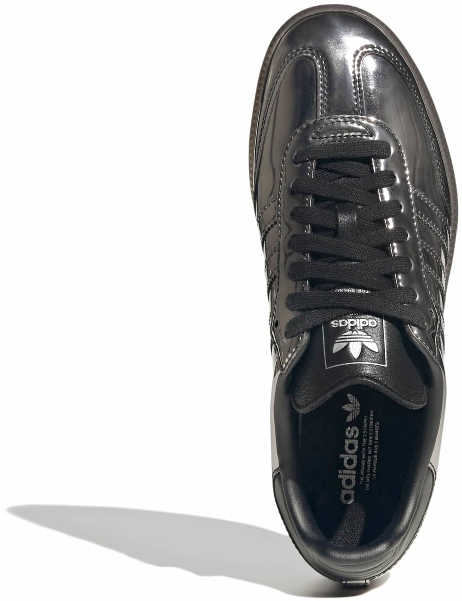 adidas Women's Samba OG Shoes - Chrome Black/Gum5 - View 2