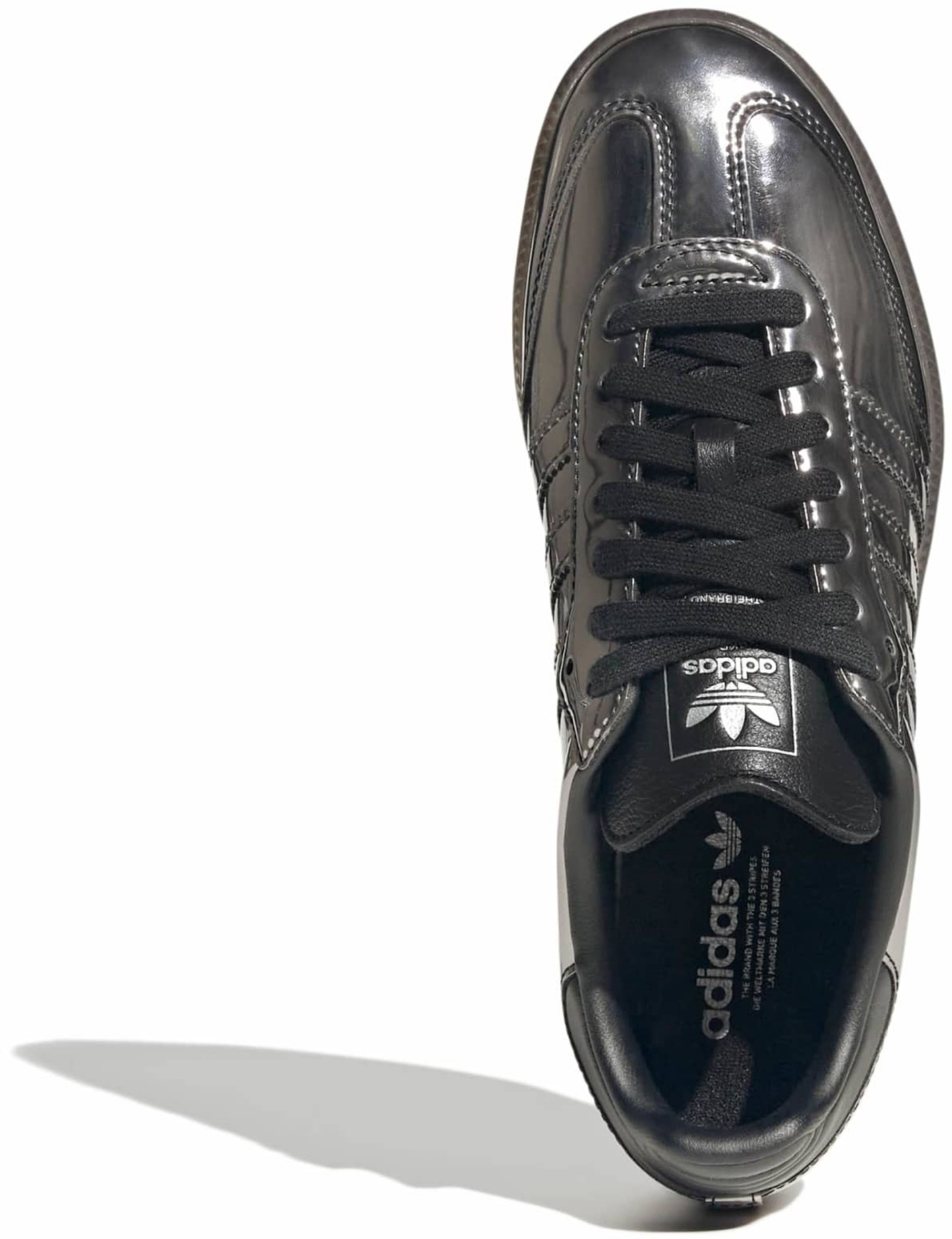 adidas Women's Samba OG Shoes - Chrome Black/Gum5 - View 2