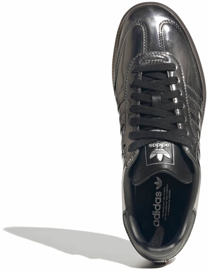 adidas Women's Samba OG Shoes - Chrome Black/Gum5 - View 2