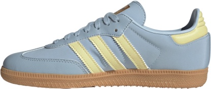 adidas Kids' Grade School Samba OG Shoes - Blue/Yellow - View 6
