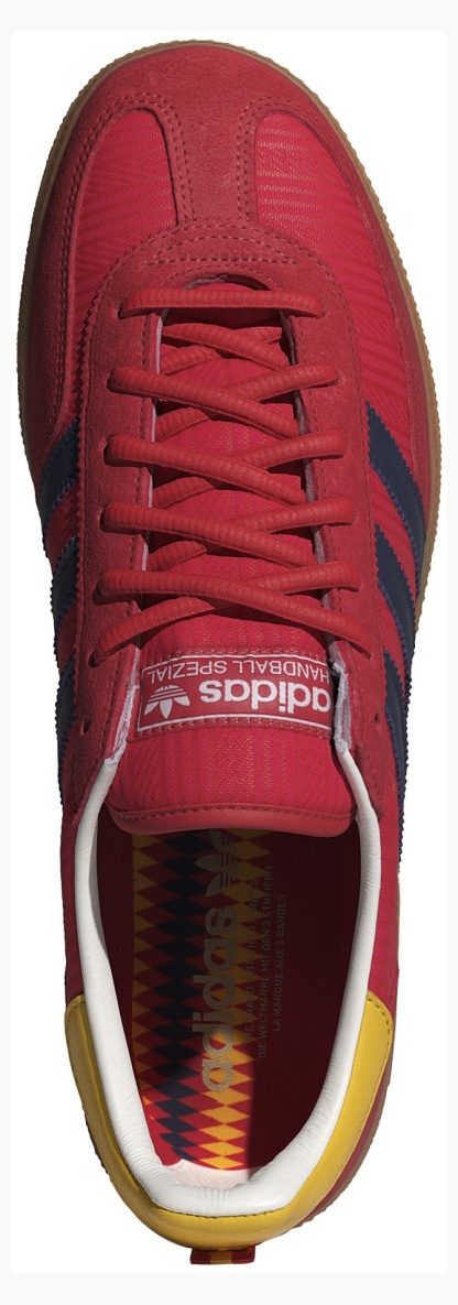 adidas Men's Handball Spezial Shoes - Collegiate Red/Night Indigo/Bold Gold - View 2