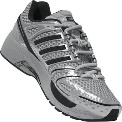 adidas Men's Adistar Control 5 Shoes - Grey Two/Core Black/Silver Met - View 5