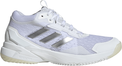 adidas Women's Crazyflight 5 Mid Volleyball Shoes - White/Silver - View 1