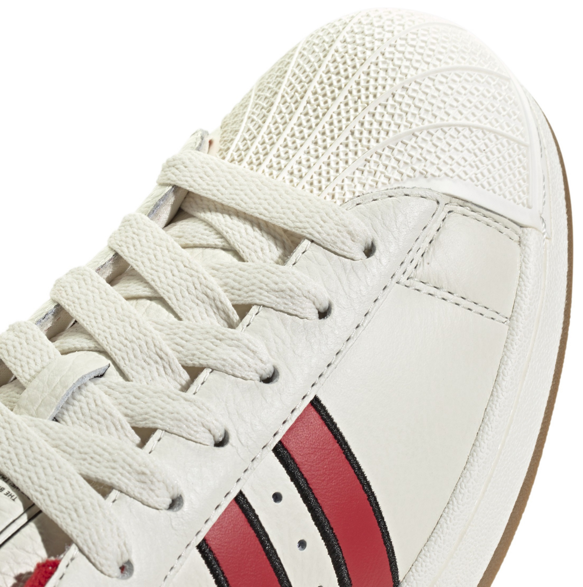 adidas Men's Superstar II Shoes - Off White/Better Scarlet/Core Black - View 7