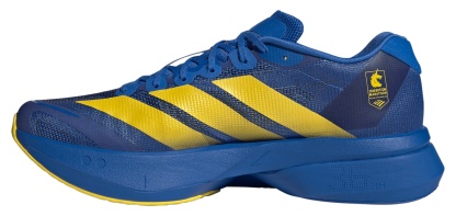 adidas Men's Adizero Boston 13 Running Shoes - Blue/Yellow/Black - View 4