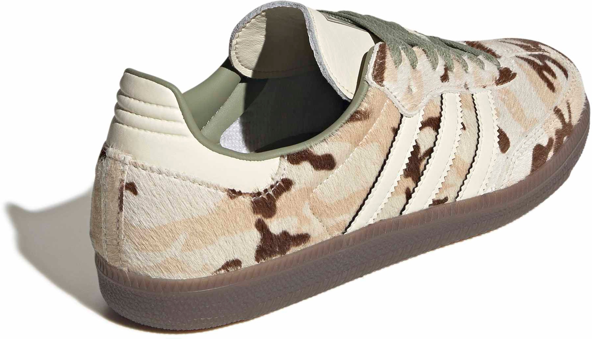adidas Women's Samba OG Shoes - Wonder Beige/Tent Green - View 6