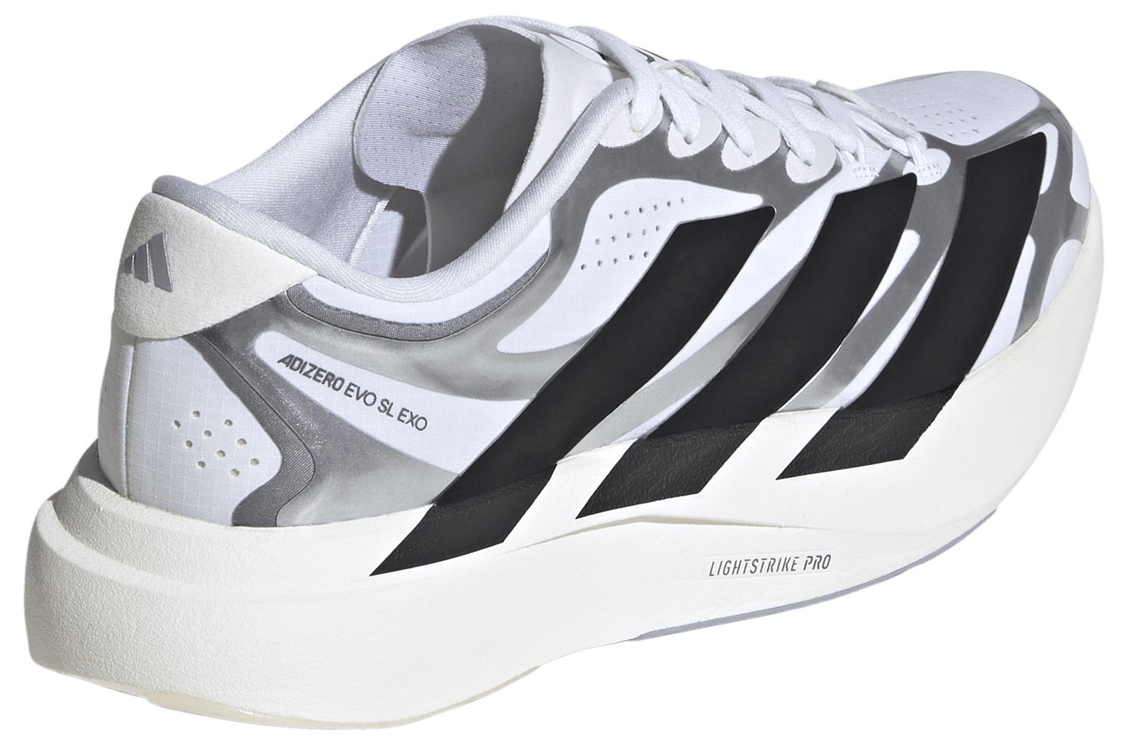 adidas Women's Adizero EVO SL EXO  Running Shoes - White/Black/Iron - View 6