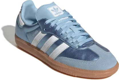 adidas Kids' Grade School Samba OG Shoes - Clear Sky/Ftwr White/Gum 2 - View 6