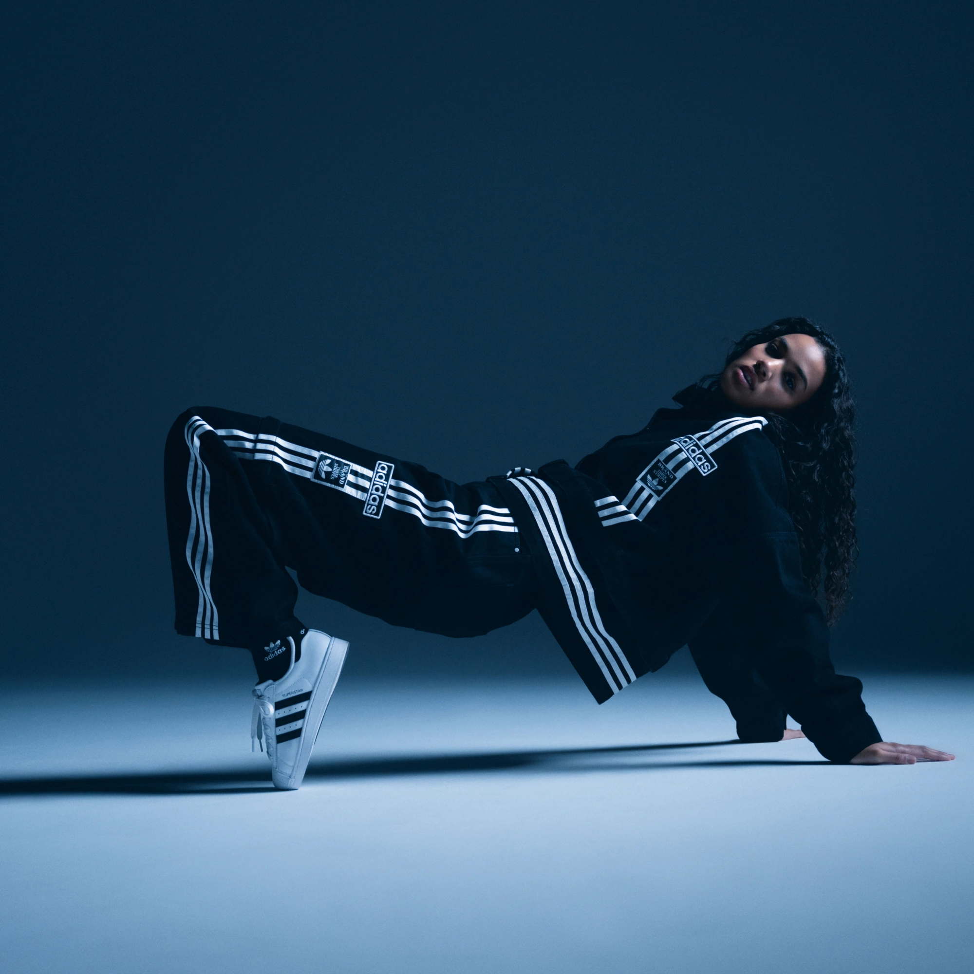 adidas Women's Superstar II Shoes - White/Black/White - View 2