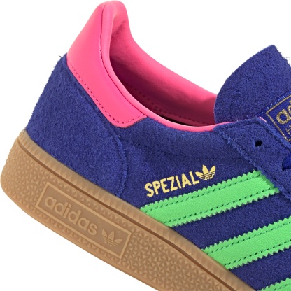 adidas Women's Handball Spezial Shoes - Blue/Lime - View 8