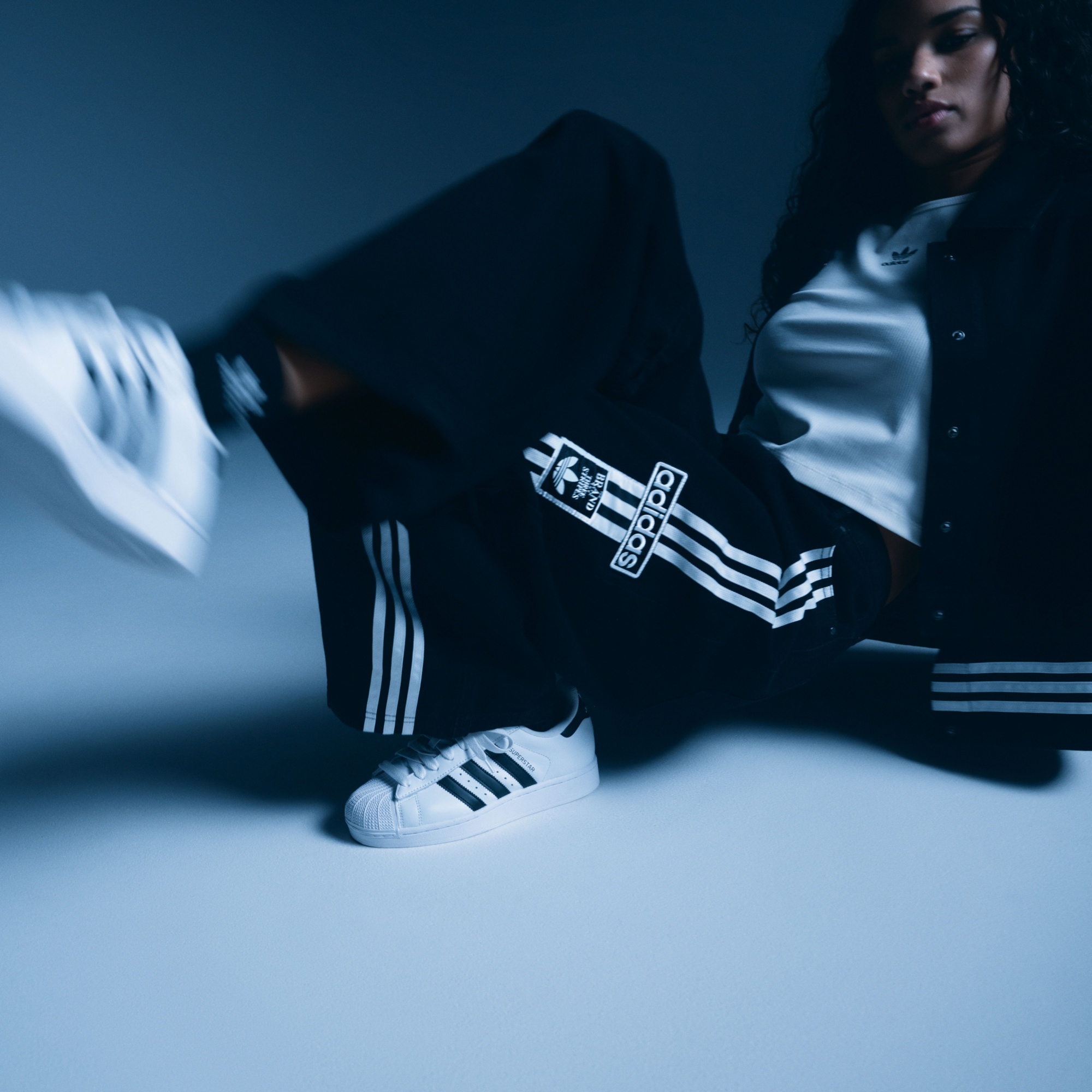 adidas Women's Superstar II Shoes - White/Black/White - View 3
