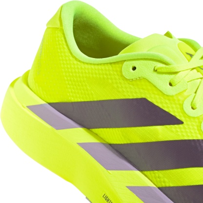 adidas Men's Adizero EVO SL Woven Running Shoes - Solar Yellow/Aurora Plum/Powder Plum - View 7