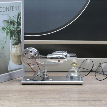 Hot Air Stirling Engine Motor Model Educational Toy Electricity Generator Colorful LED (SC001)