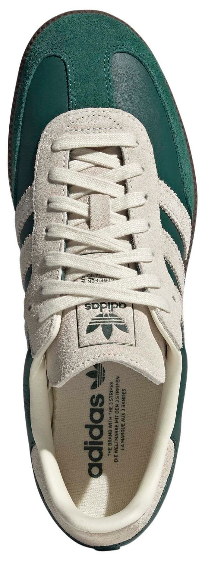adidas Samba OG Shoes - Green/White/Gum - View 4
