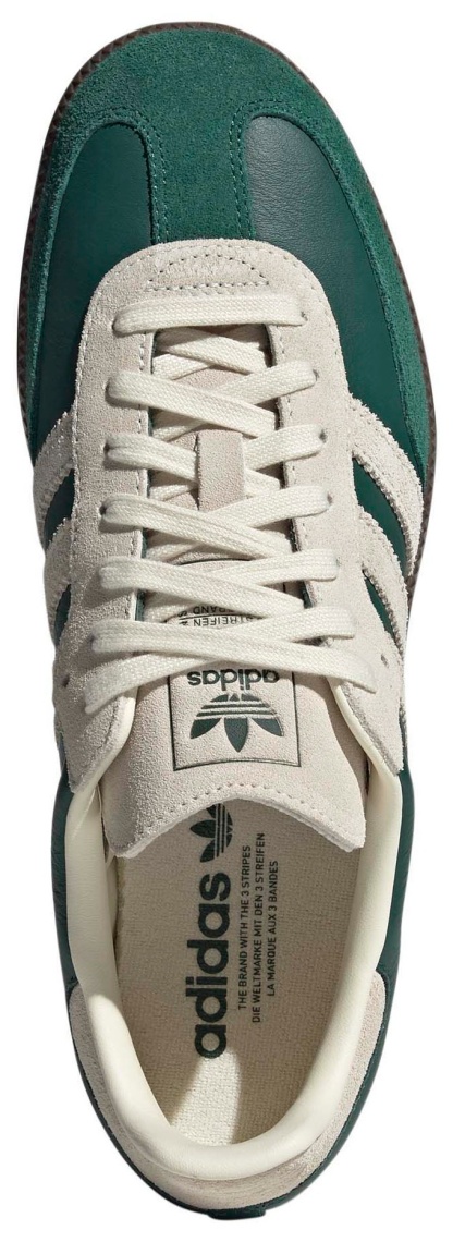 adidas Samba OG Shoes - Green/White/Gum - View 4