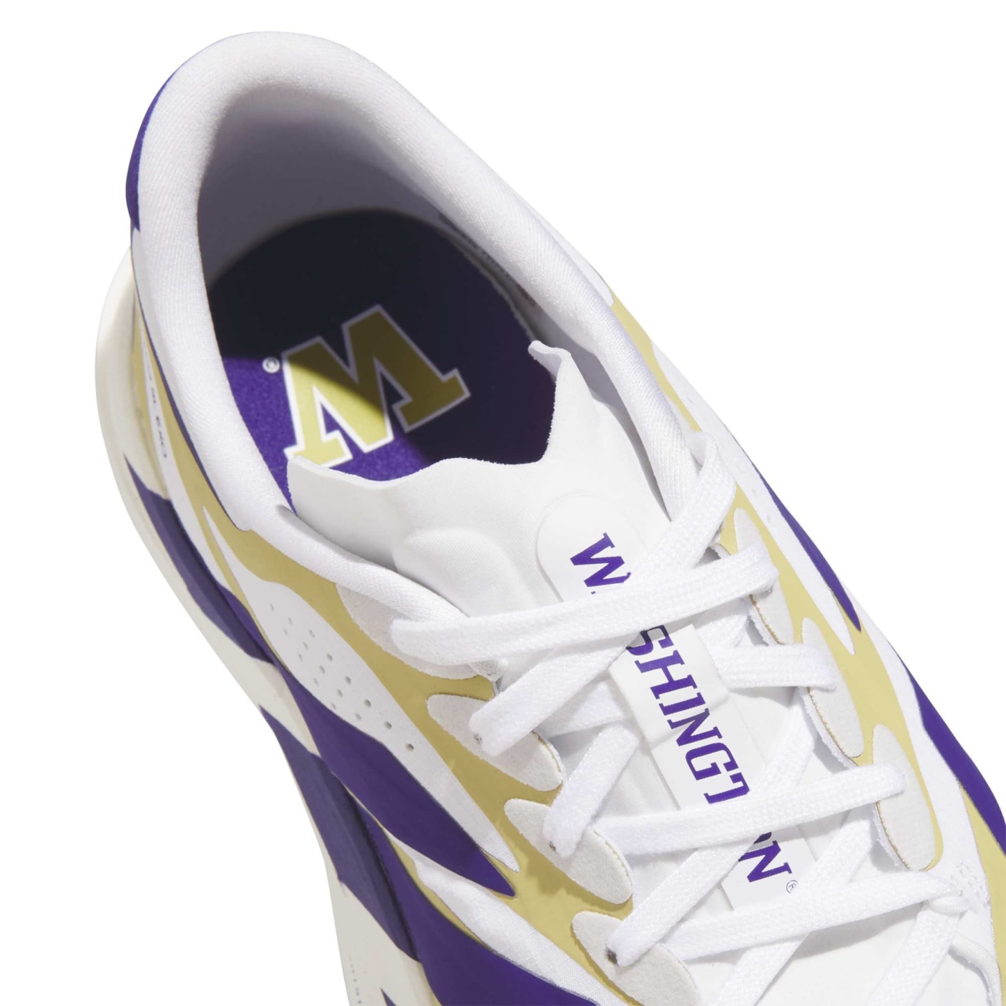 adidas Men's Adizero EVO SL EXO Washington Running Shoes - Ftwr White/Collegiate Purple.Team Sand - View 8