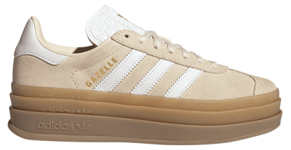 adidas Kids' Grade School Gazelle Bold Shoes - Wonder White - View 1