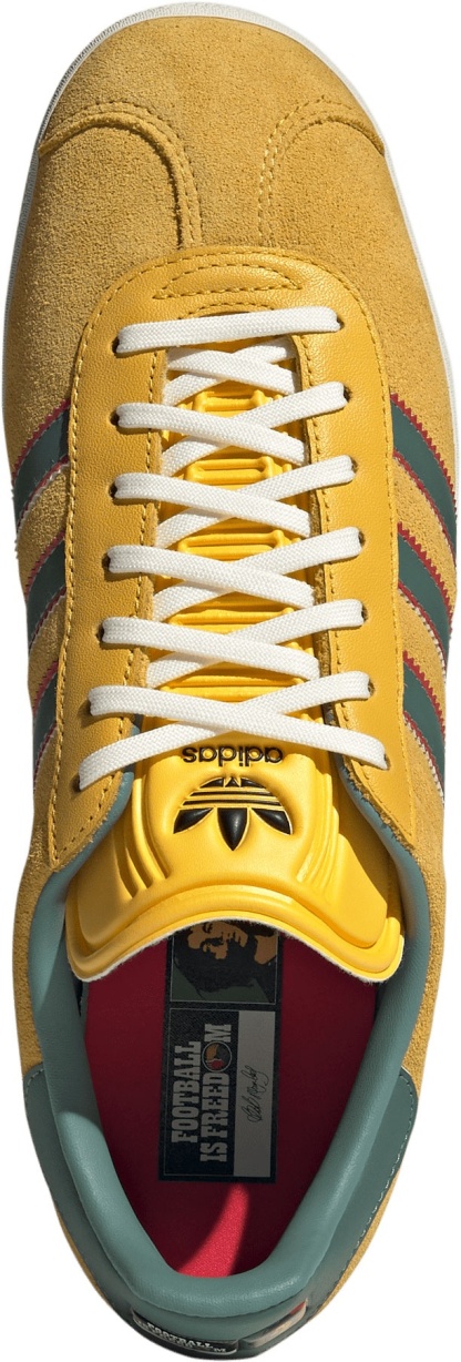 adidas Gazelle Bob Marley Shoes - Bold Gold/None/Ruby - View 4