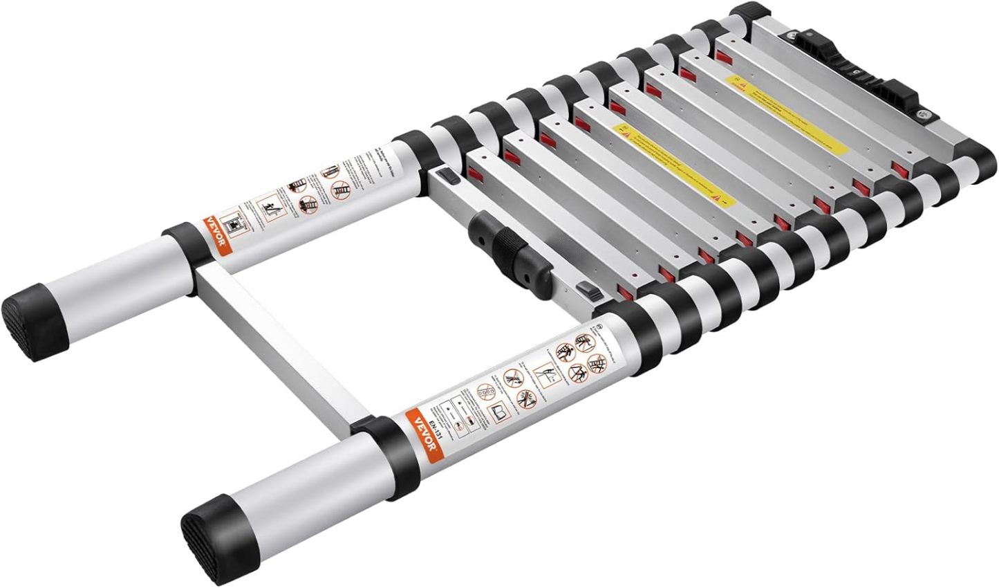 VEthtVOR Telescoping Ladder Aluminum Extension Step Multi-purpose Portable