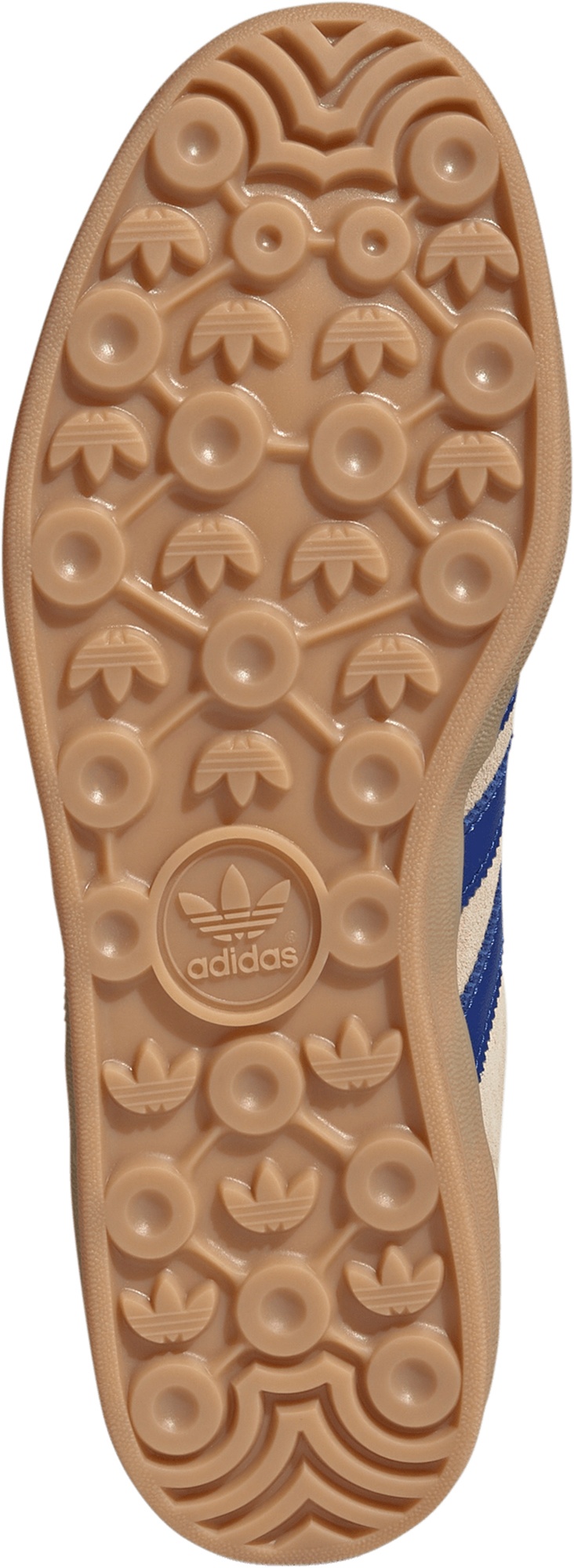 adidas Men's Gazelle Indoor Shoes - Beige/Royal Blue/White - View 3