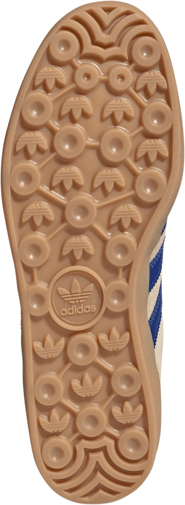 adidas Men's Gazelle Indoor Shoes - Beige/Royal Blue/White - View 3