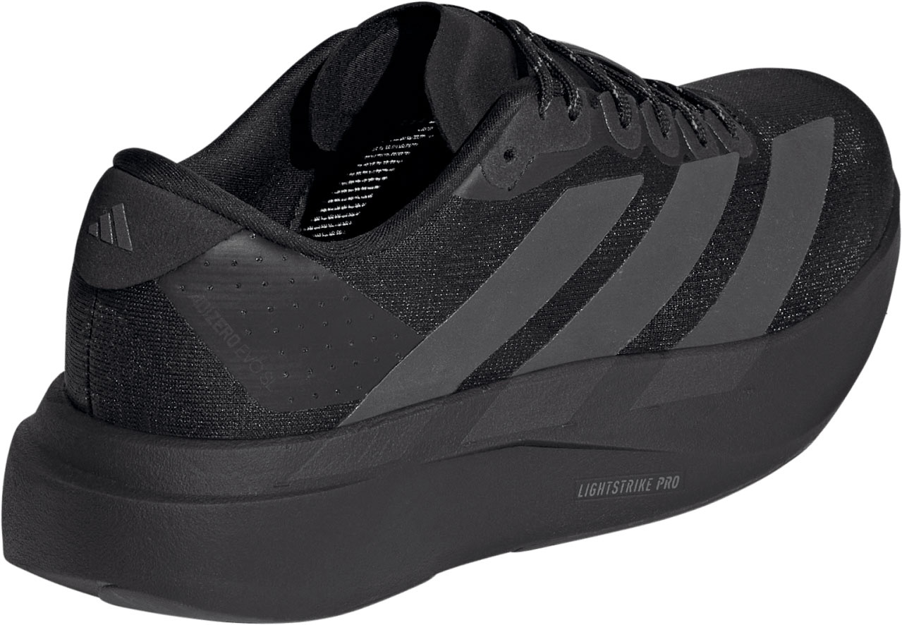 adidas Women's Adizero EVO SL Running Shoes - Black/Black/White - View 5