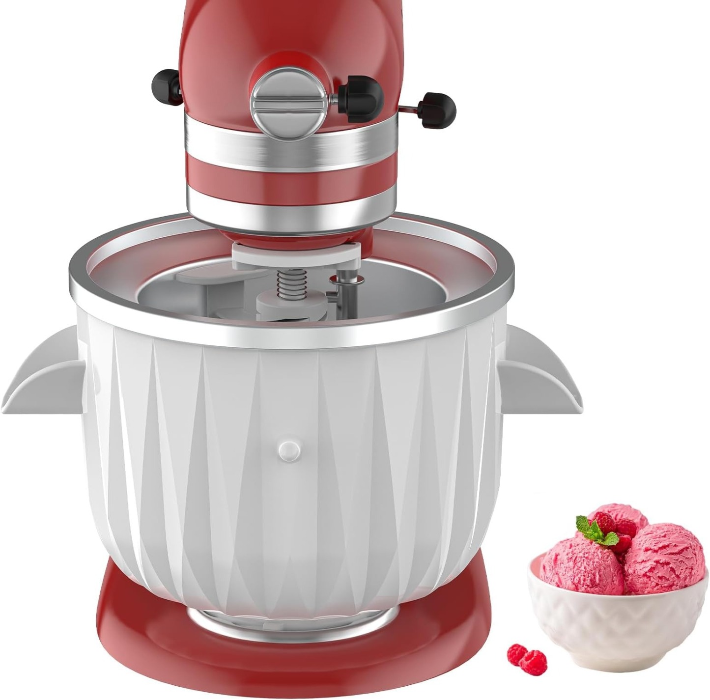 KitchenthtAid Ice Cream Maker Attachment w/ Ice Cream Scoop