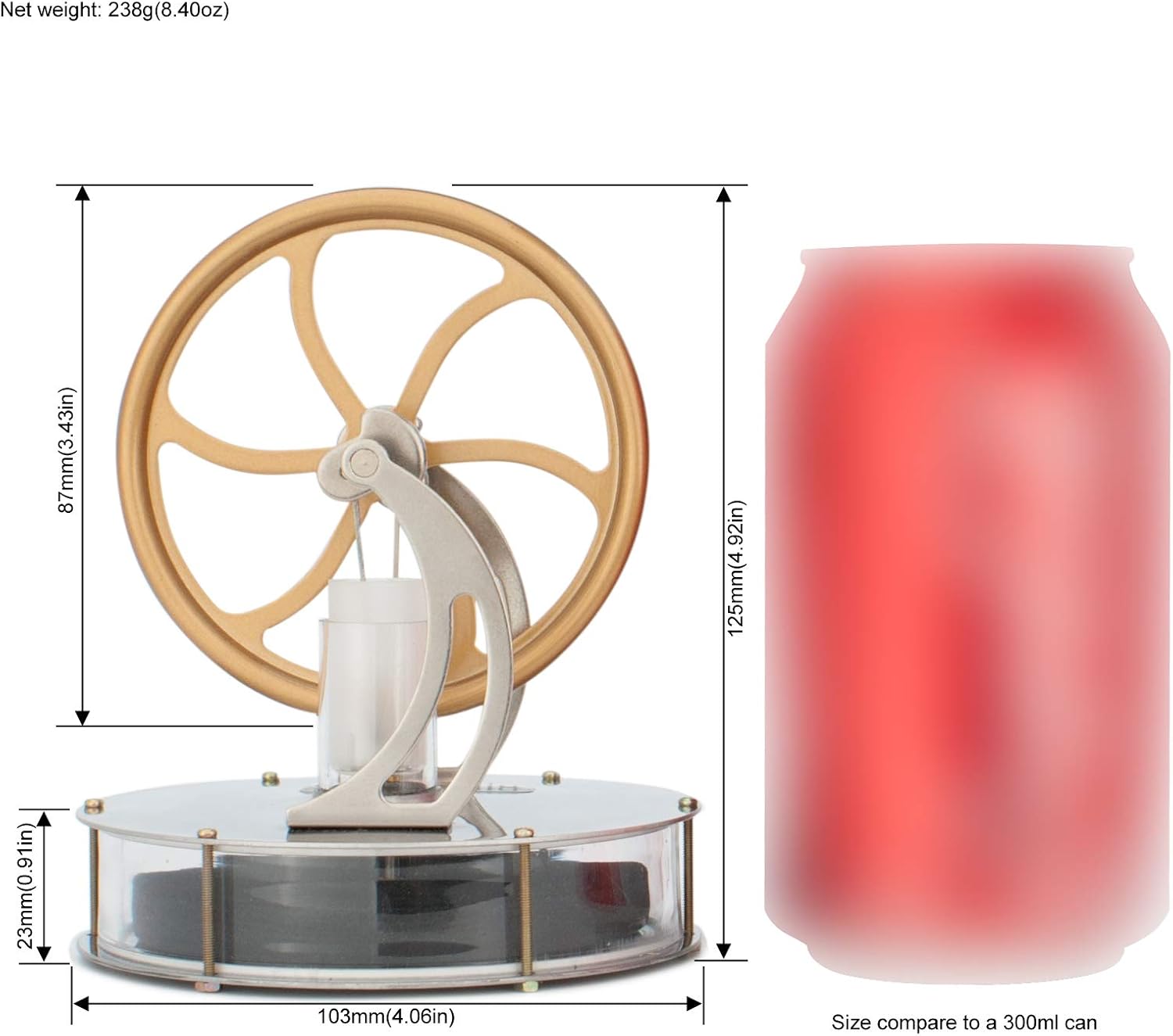 Low Temperature Stirling Engine