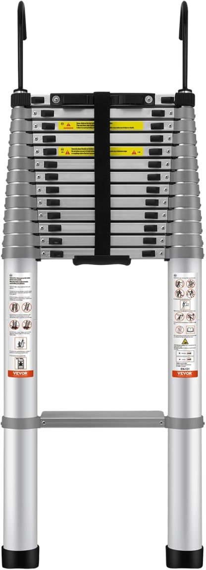 VEthtVOR Telescoping Ladder Aluminum Extension Step Multi-purpose Portable