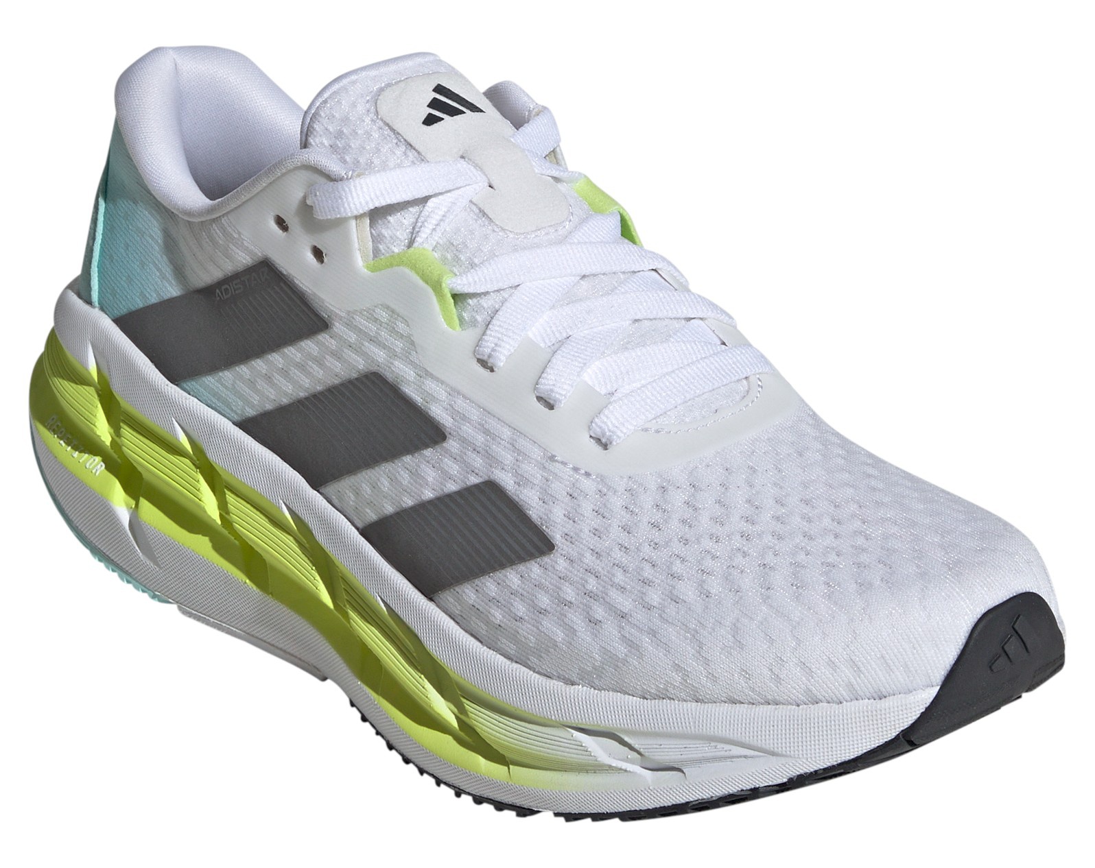 adidas Women's Adistar 3 Shoes - White/Black/Lime - View 5