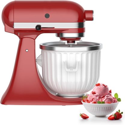 KitchenthtAid Ice Cream Maker Attachment w/ Ice Cream Scoop